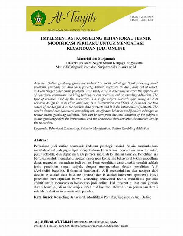 Intervensi Perilaku Kecanduan Judi