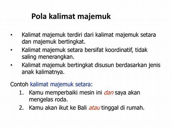 Pengenalan Kalimat Majemuk Efektif