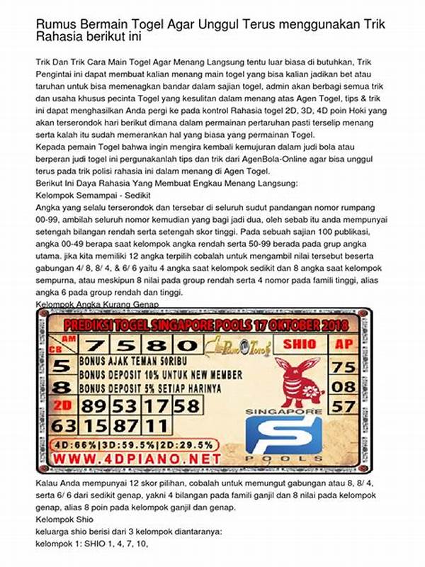 “rahasia Bermain Togel Yang Aman”