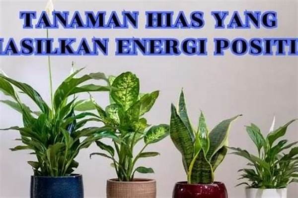 Tanaman Penyedia Energi Positif
