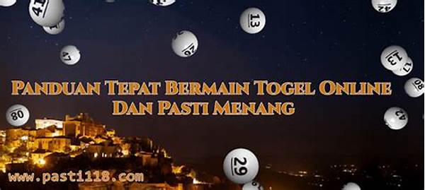 Panduan Lengkap Menang Togel Pasti