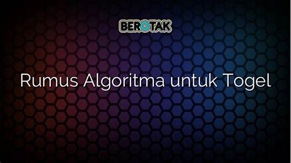 Menggunakan Algoritma Untuk Togel Harian