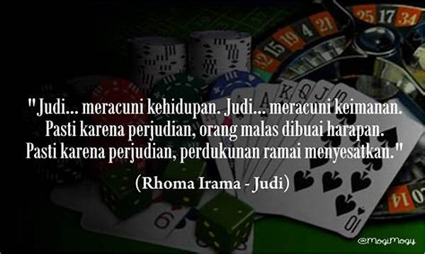 Motivasi Berhenti Bermain Judi