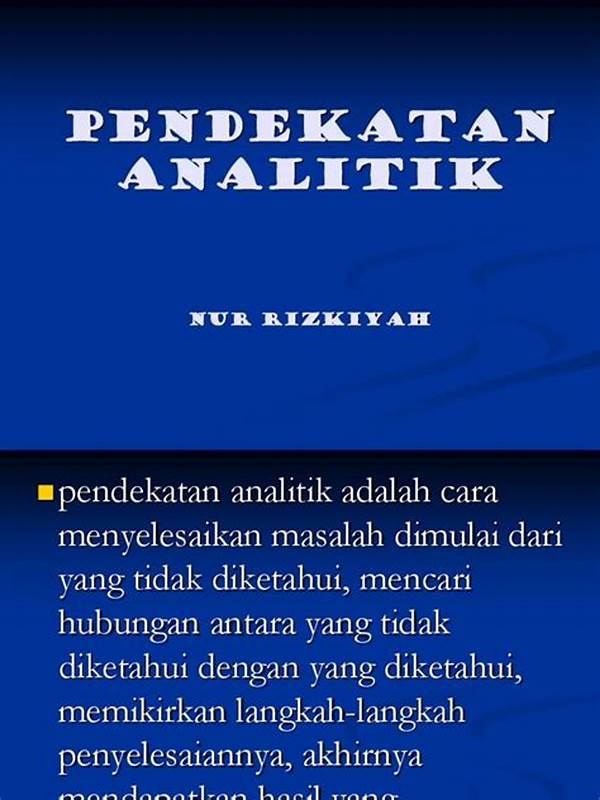 Pendekatan Analitik Untuk Penilaian