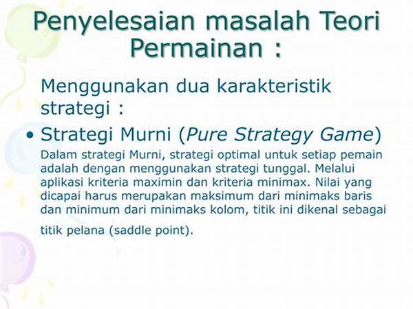 Analisis Strategi Dalam Teori Permainan